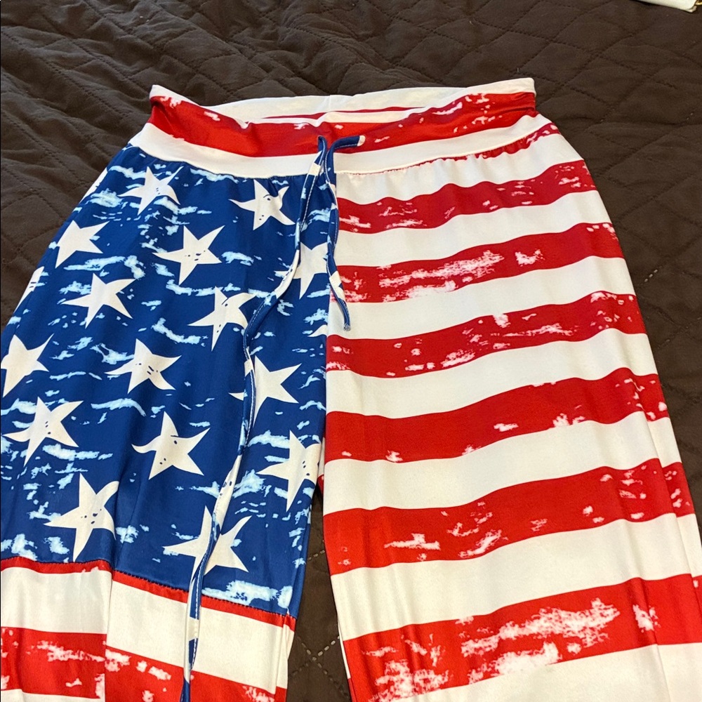 Patriotic ladies pajama pants